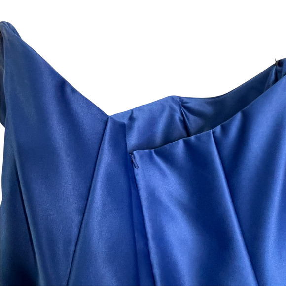 Jessica McClintock Women Maxi Bridal Dress Blue Strapless Prom‎ Gala Wedding 14 - Picture 7 of 11